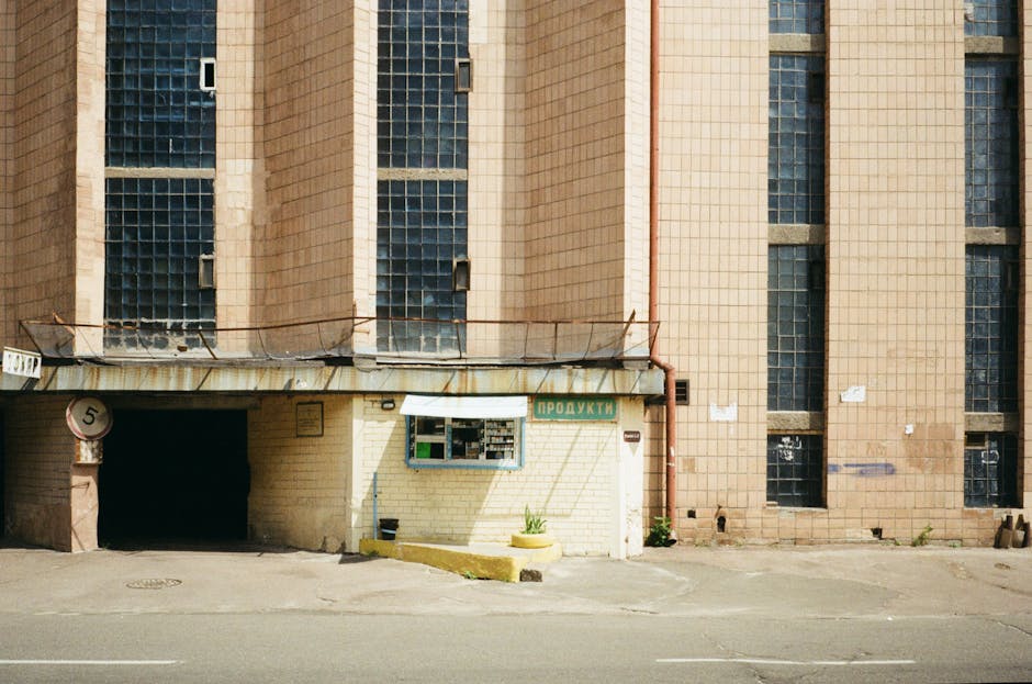 Industrial building with sign 5